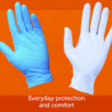 G10 Flex Blue/ White Nitrile Gloves